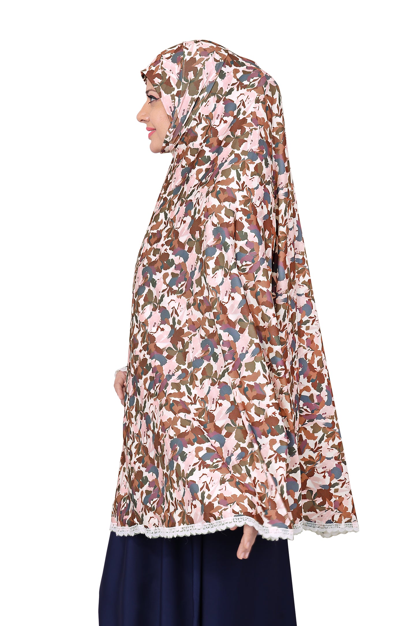 Brown Abstract Khimar