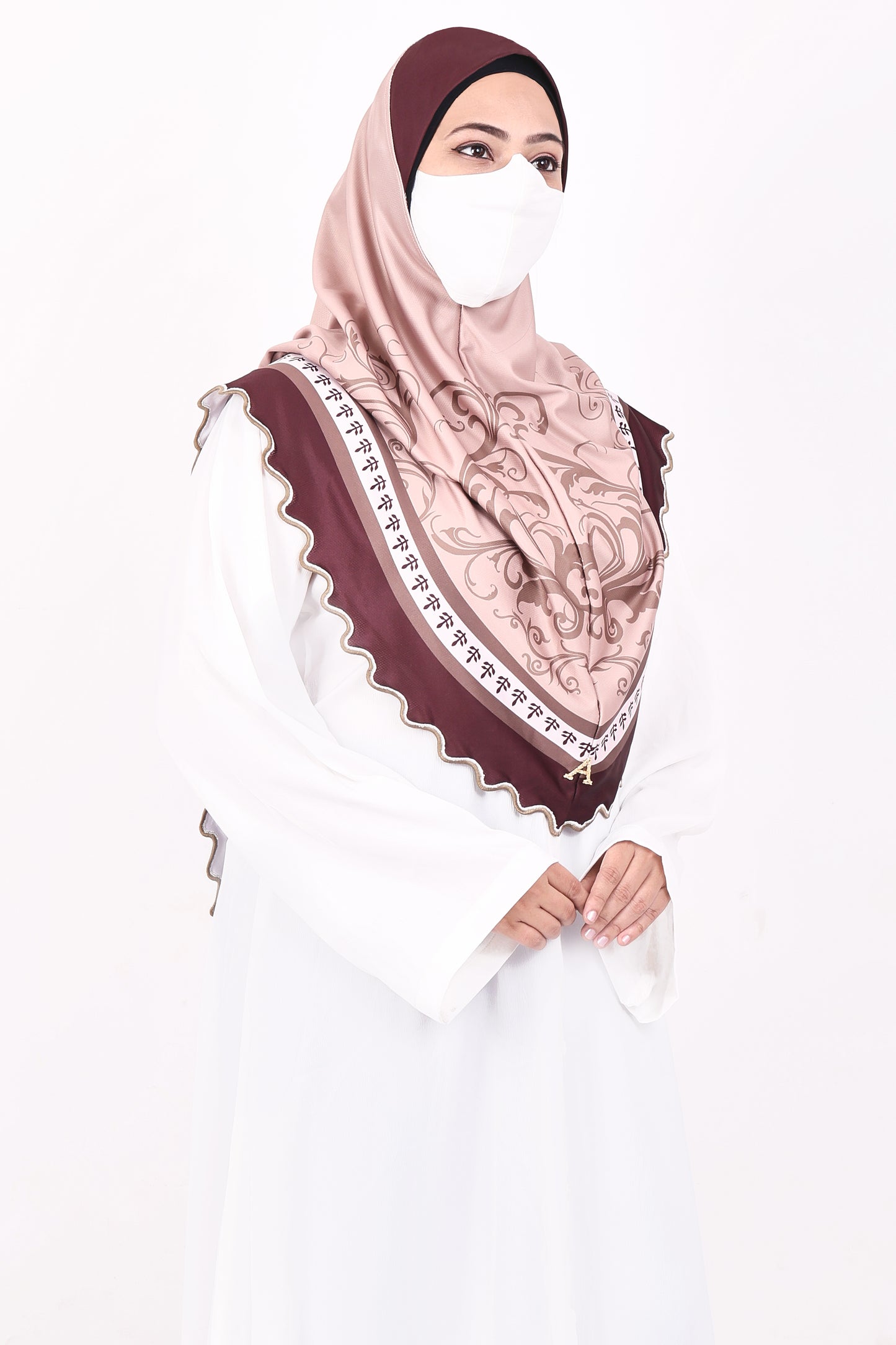 Malaysian Makhna (Pink with Maroon border)