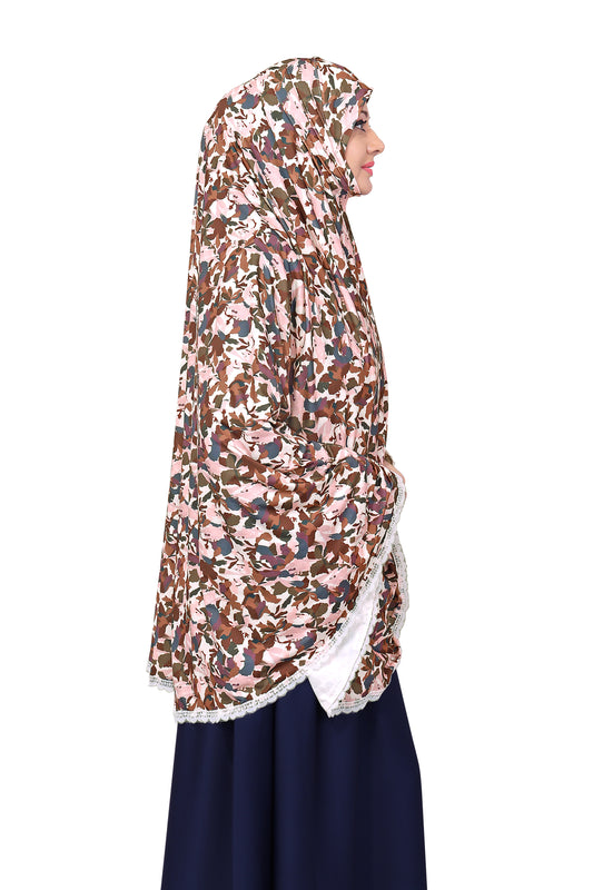 Brown Abstract Khimar