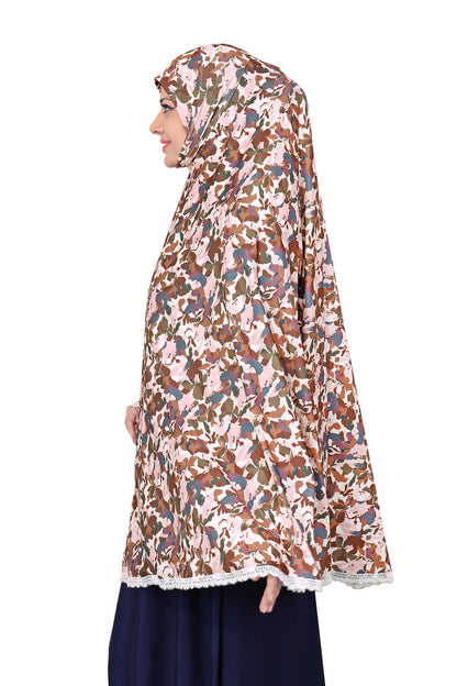 Brown Abstract Khimar