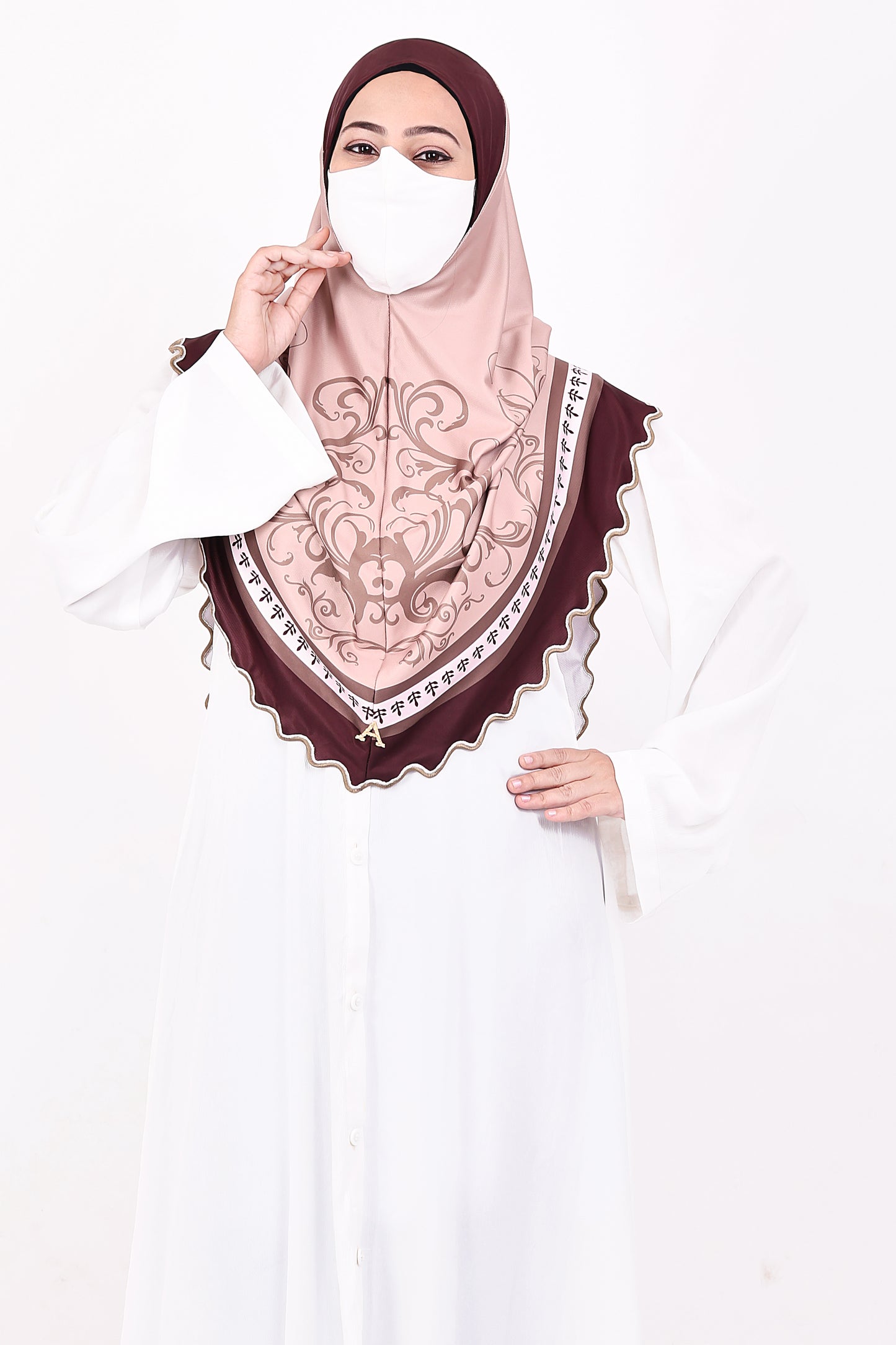 Malaysian Makhna (Pink with Maroon border)