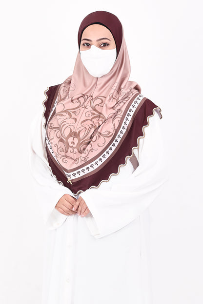 Malaysian Makhna (Pink with Maroon border)